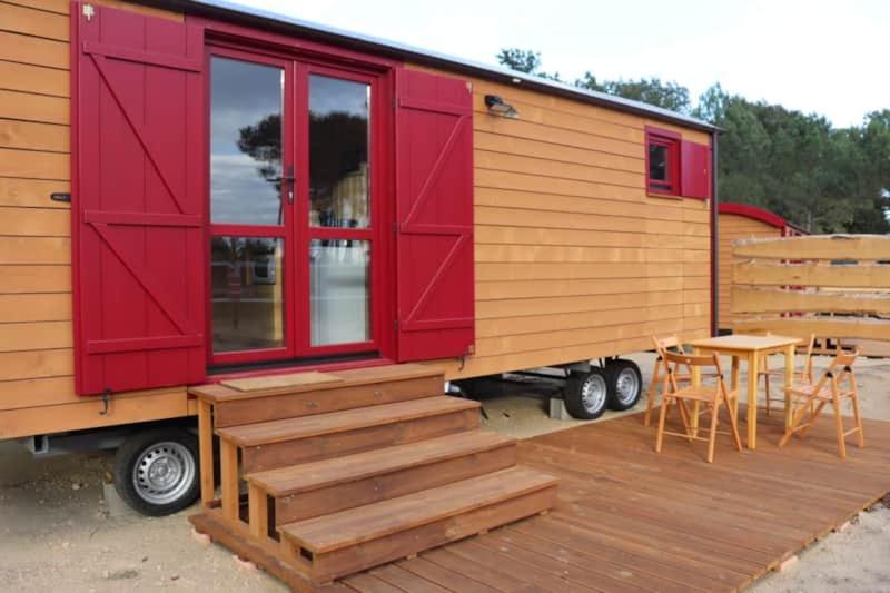 Hotel Roulottes cocooning au coeur des Landes à Mées Extérieur photo