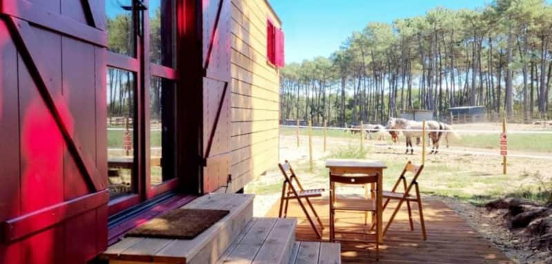 Hotel Roulottes cocooning au coeur des Landes à Mées Extérieur photo